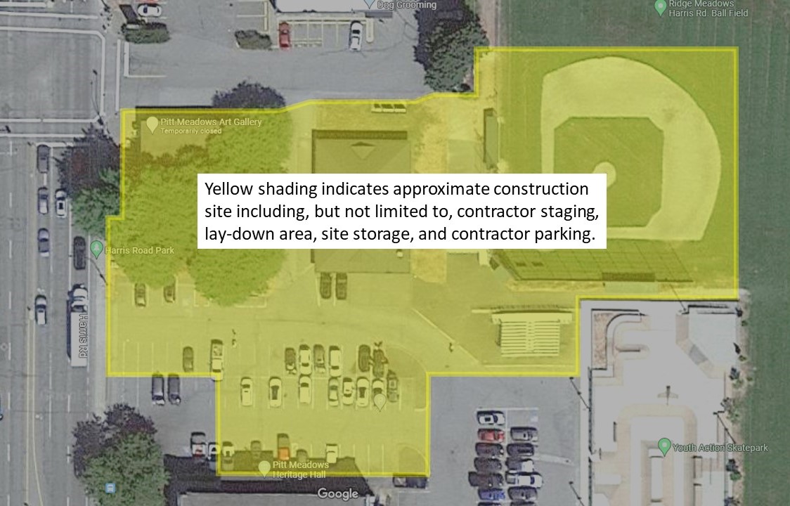 map of construction footprint November 14 to 17, 2023