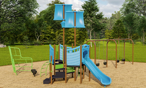 Photo of new playground rendering