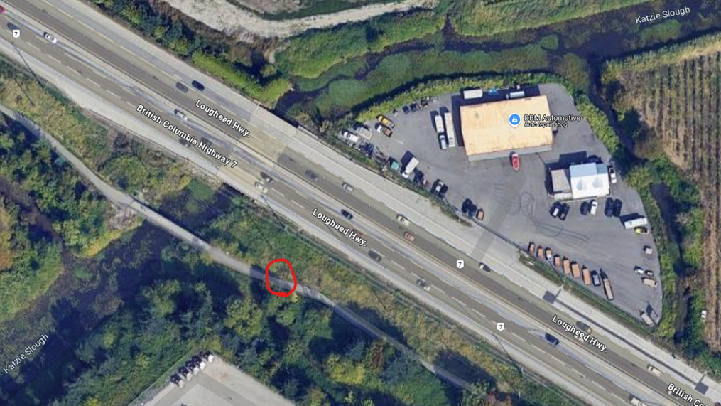 Map indicating a closure on CP Trail