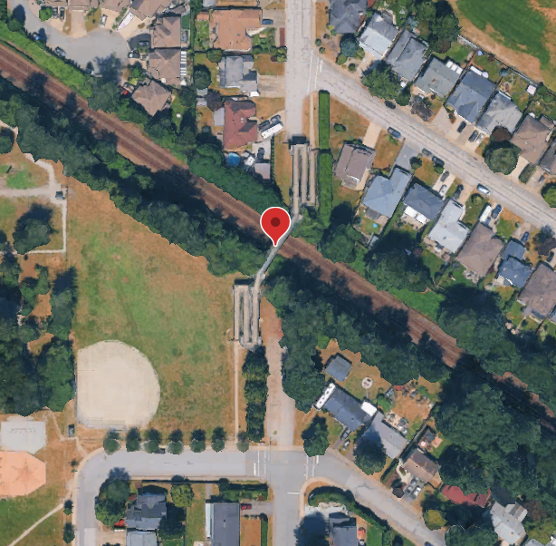 Map view of Somerset/Bonson Road overpass