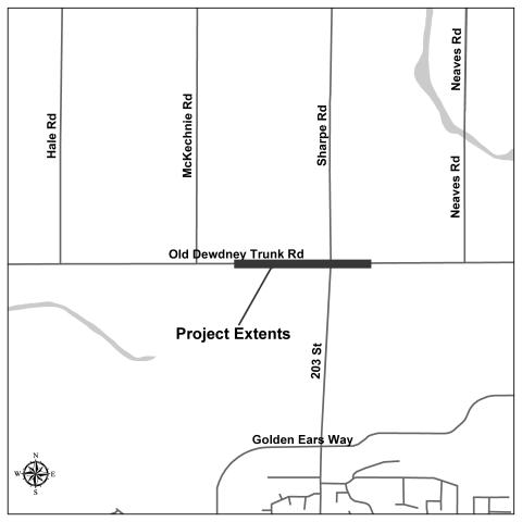 Map of Old Dewdney Trunk Rd