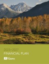 Cover of the 2023-2027 City of Pitt Meadows Financial Plan report