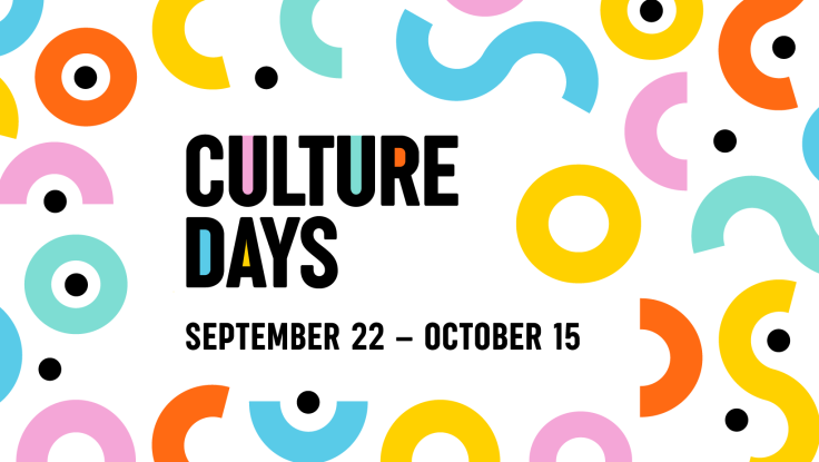 Culture Days September 22 - October 15